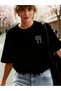 Unisex Padel Printed Oversize Crew Neck T-Shirt - 2