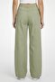 Women Regular Fit Solid Cargo Pants, Light Olive - 4