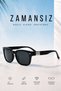 Unisex Black Glass Black Frame Metal Detail Handle Sunglasses - 2