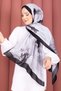 سلسلة شالات بنمط الورد باللون الأسود