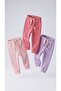 3-Piece Camisole Ribbed Pants Leggings Set 100% Cotton Sweatpants