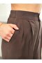 Women’s Elastic Waist Buttoned Suit Pants Blouse Set - 5