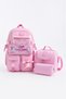 Kawaii Korean Style Primary School Bag Set of 3 (Foil-Lined Lunch Bag + Pencil Case) 44X30X20 cm