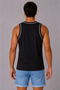 Men's Athlete Crew Neck Sleeveless Summer Tank Top - Black - 2