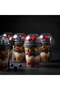 4-Piece Yogurt Storage Container Set 600+200 ml – Breakfast and Snack Container with Spoon, Leak-Proof Lid, Portable Premium Lunch Box - 3
