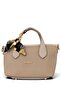 Mink, Soft Textured, Scarf, Cross Strap, Minimalist, Hand & Shoulder Women's Bag - 4