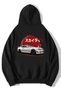 Unisex Oversize R34 Jdm Skyline Hoodie Black