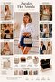 Women's quilted chain strap shoulder bag - stylish faux leather everyday, party & special occasion bag - 8