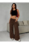 Women's Polka Dot Patterned Wide Leg Pants Comfortable Fit Palazzo - 4