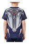 Toddler Boys Captain America Suit Printed T-Shirt - 4