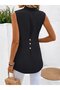 Women's Strappy High V-Neck Long Aerobin Blouse - 2