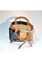 Brick Color Design Denim Patchwork Shoulder Bag (Adjustable Strap Gift) - 7