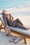 Pearl Ruffle Detailed Triple Hijab Swimsuit Mink - 3
