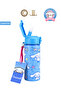 New Season Licensed 500ml Steel Water Bottle with Straw - 3