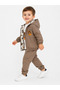 Baby Boy Double-Sided Hooded Raincoat Jacket Set of 2 Safari Patterned 24 Months - 5