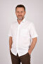 Men's Dad White Classic Cut Short Sleeve Shirt - 3