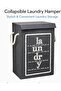 85L Laundry Basket with Lid – Large Foldable Multicolor Laundry Hamper with Rope Handles, Tall Dirty Clothes Storage Bin for Bedroom, Bathroom, Laundry Room & Dorm - 5