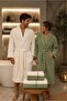 Zigora 8 Piece Family Bathrobe Set Cream - Green - 2