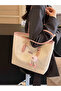 Fashionable Women's Multi-Functional Large Capacity Shoulder Bag, New Canvas Handbag, Stylish Design, Suitable for School, Commuting, Shopping), Pink, Office - 6