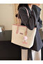 Fashionable Women's Multi-Functional Large Capacity Shoulder Bag, New Canvas Handbag, Stylish Design, Suitable for School, Commuting, Shopping), Pink, Office - 7