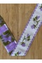 Decorative Ribbon with Lilac Flowers, Width: 3.2 Cm, Length: 25 Meters - 3