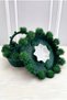Emerald Green Bridal Velvet Henna Night Tray and Basket, with Glitter Pompoms, Wedding, Engagement, Promise - 2