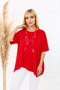 Women's Comfortable Fit Asymmetrical Viscose Combed Cotton Blouse - 3