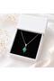 Aventurine Stone Steel Chain Necklace |   Natural Stone Necklace - 5