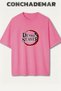 Demon Slayer Printed Colorful Oversize T-Shirt Printed Premium Oversize Cotton T-Shirt