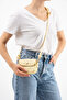 Women's Knotted Strap Cover Sports Model Mini Size Crossbody and Shoulder Bag (Length 11 cm Width 14 cm)