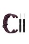 Strap Compatible with Amazfit T-Rex/T-Rex Pro Smartwatch Soft Silicone Sports Replacement Watch Band Waterproof Breathable Wristband Bracelet with Tools (Purple) - 5
