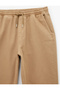 Cotton Comfortable Fit Pocketed Waist-Tie Jean Trousers - 4