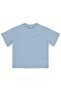 Basic Flamlı T-Shirt for 10-13 Years Old - Blue