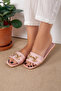 Women's Powder Buckle Slippers - 25531