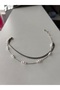 Pearl Detailed Double Row Silver Color Women's Anklet - 2
