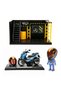 1:12 Motorcycle and Repair Workshop Set with Sound and Light