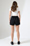 Women's Black High Waist Shorts - 8