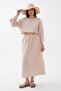Women's Long Skirt Long Sleeve Muslin Set - 260046 - 3