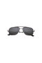 Polarized Sunglasses Gunmetal Frame Smoke Mirror Lens 56mm - M253GY8PV - 6