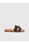 Nyra Genuine Leather Women's Black Slippers - 3
