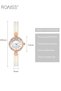 Women's Quartz Watch with Pearl Strap Round Dial Rhinestone Decoration Waterproof Bracelet Analog Wristwatch Gift for Women - 6