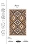 Ethnic Kilim Look Decorative Carpet Modern Cotton Base Carpet for Hall, Entrance and Living Room 2329 - 6