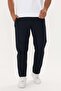 Men's Cotton Zipper Detailed Sweatpants Navy Blue -201164 - 3