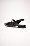 Women's Black Patent Leather 2cm Short Heeled Casual Shoes Tr23Ms03A - 7