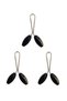 3 Pieces of Hijab Scarf and Shawl Clips Black