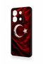 Redmi Note 13 Pro 5g Compatible Wolf Turkish Flag Patterned Silicone Case - 4