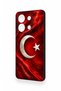 Redmi Note 13 4g Compatible Turkish Flag Patterned Silicone Case - 3