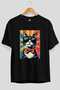 For the Sake of Cat 57 Front Cat Printed Black Oversize T-Shirt 100% Cotton Unisex Cat Lover Premium Design