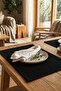 Barcelona Velvet Textured 6-Piece American Service Set Black - 3