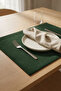 Barcelona Velvet Textured 6-Piece American Service Set Grass Green
